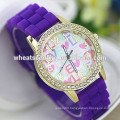 2015 Trendy love heart dial round silicone rubber watch